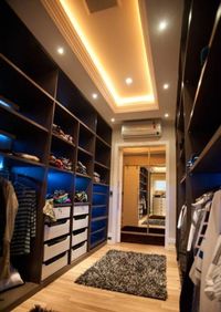 Большая открытая гардеробная комната с комбинированным наполнением Балашиха