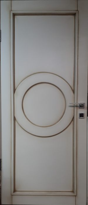 Межкомнатная дверь в профиле массив (эмаль с патиной) Балашиха